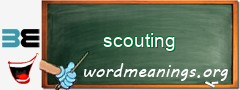 WordMeaning blackboard for scouting